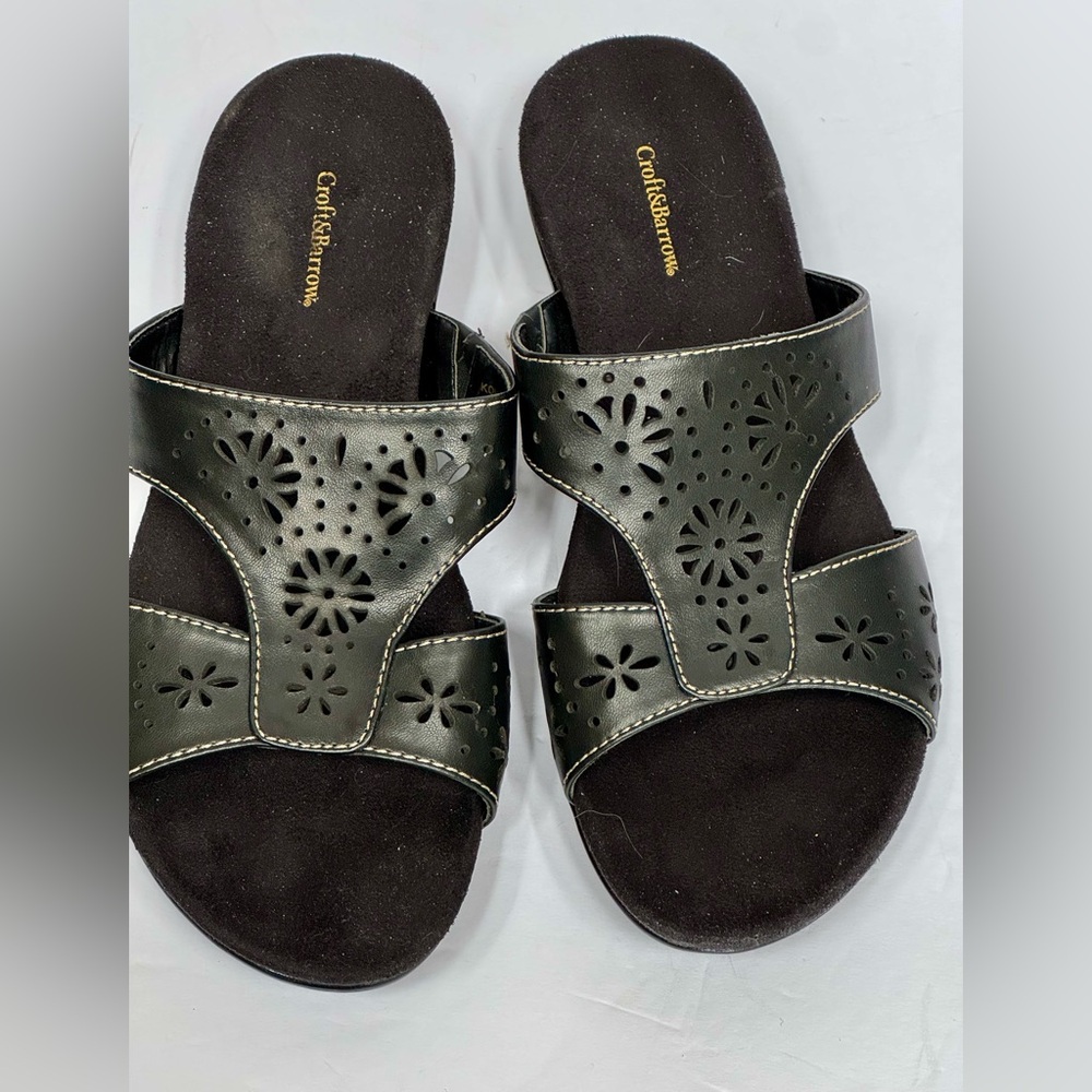 Croft & Barrow Ciara sandals Women's Black Sandals size 6.5